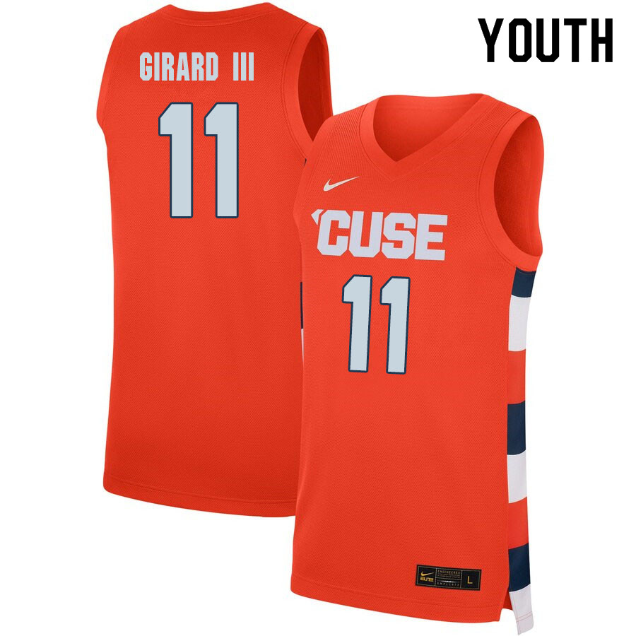 2020 Youth #11 Joseph Girard III Syracuse Orange College Basketball Jerseys Sale-Orange